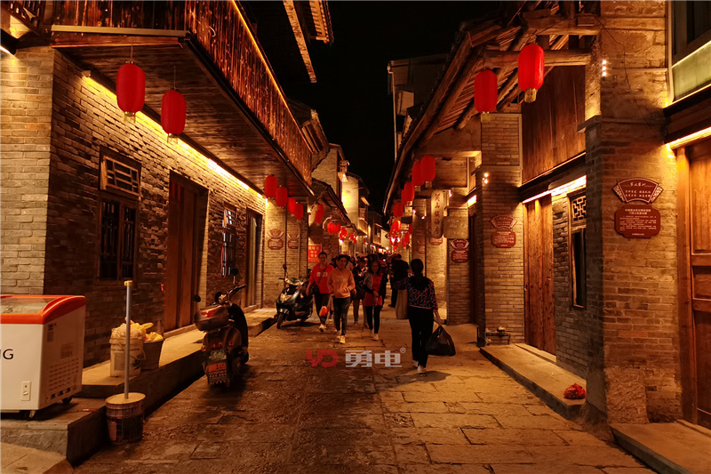 点亮千年古镇中渡，，，，文旅夜游又添一彩！-杭州勇电照明有限公司