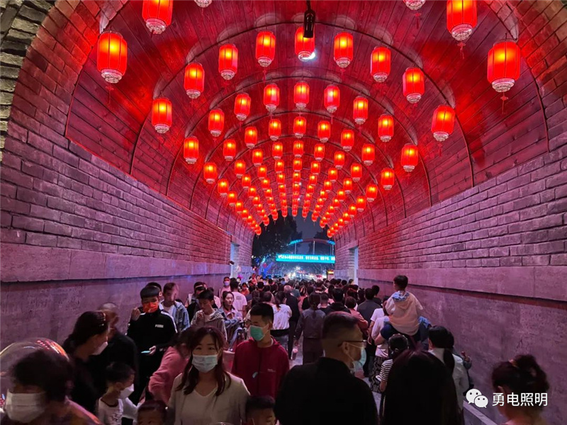 山东莒国古城文旅夜游灯光，，，，，百万余人共赏千年雅韵-杭州勇电照明有限公司