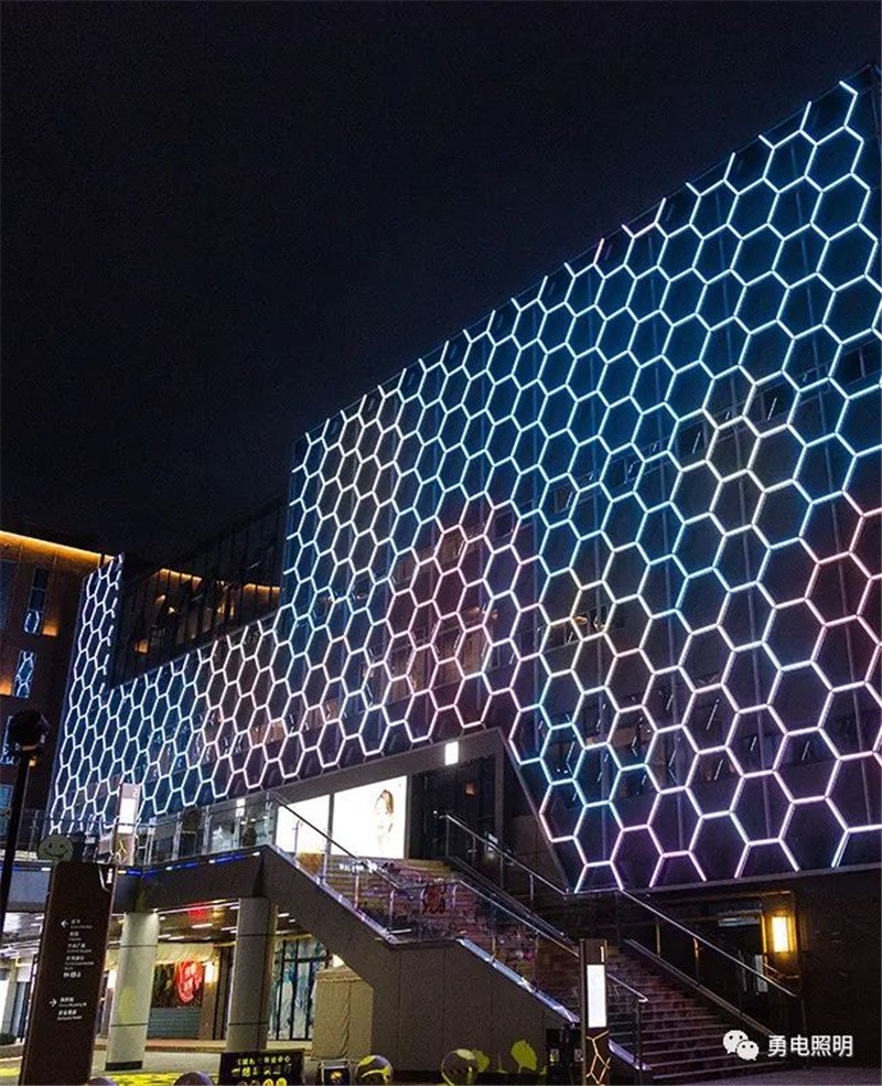 360度夜景照明！湖州东城时代商业中心-杭州勇电照明有限公司