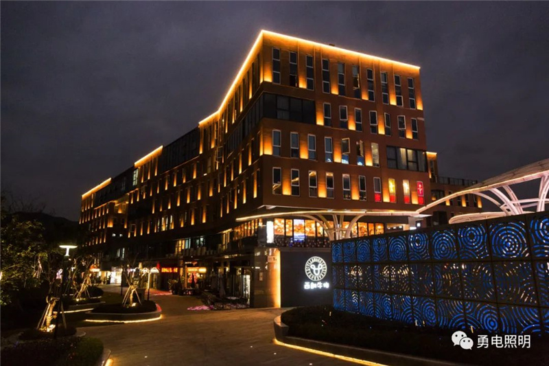 360度夜景照明！湖州东城时代商业中心-杭州勇电照明有限公司